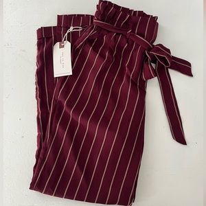 Day to day maroon lightweight pull on pants